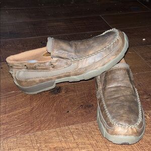 Twisted X Rustic Brown Slip-On Loafers